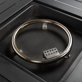 Square Fire Pit Table - Black Brown