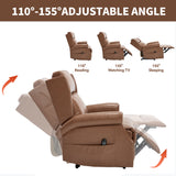 Manual Recliner Chair  With Heavy Duty Motion Mechanism, 8 Vibrating Nodes And 3 Massage Modes For Living Room