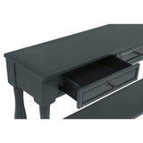 Long Console Table With Drawers And Shelf
