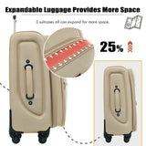 Softside Luggage Expandable Set With Duffel Bag Upright Spinner