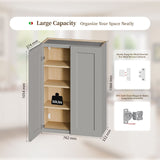 Shaker Wall Cabinet With Soft-Close Doors, Adjustable Shelves