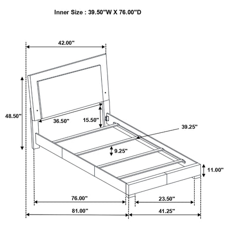 Dulcey - Bedroom Set & LED