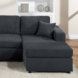 Modern Design Sectional Set With Right And Left Arm Chaise