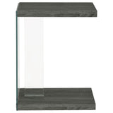 Sampson - C Shaped Side Table - Gray