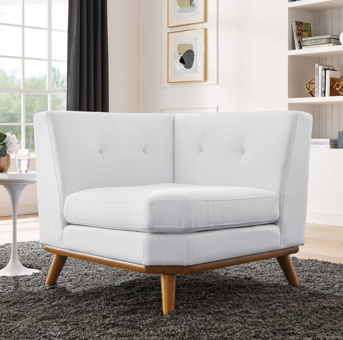 40 - Inch Upholstered Fabric Corner Sectional Chair - Living Room Furniture available at Alpine Outlets in Denver