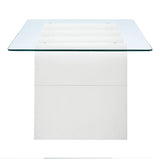40 Inch Wave - Shaped Glass Top Coffee Table - Coffee Tables available at Alpine Outlets in Denver