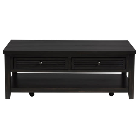 Sutter - 2 Piece Coffee And End Table Set - Dark Brown