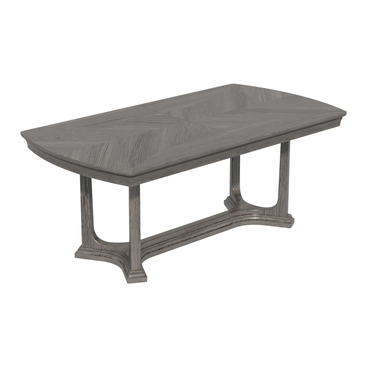 Arcus - Rectangular Dining Table With Butterfly Leaf - Charcoal Gray