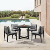 Cayman - Outdoor Patio Round Dining Table In Aluminum
