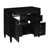 Bathroom Vanity With 2 Drawers And Tip-Out Drawer, Storage Cabinet
