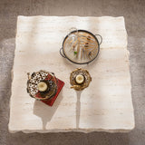 Square Coffee Table Design Living Room Office Furniture - Light Beige