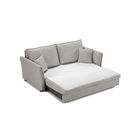 Oren - Chenille Sleeper Sectional Sofa With Storage 2 Toss Pillows - Gray - Sleeper Sofas - Alpine Outlets
