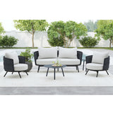Bali - Chairs With Olefin (Set of 2) - Dark Gray