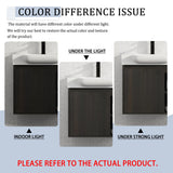 Wall Mounted Bathroom Vanity With Sink, Soft Close Door