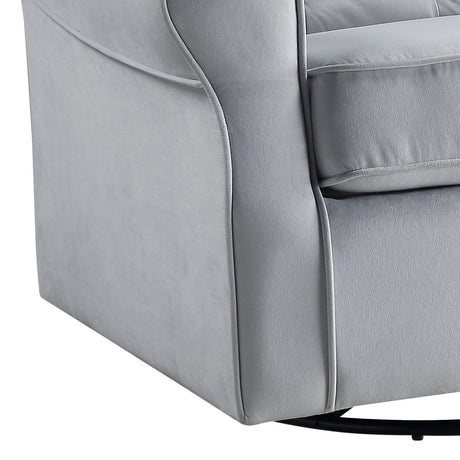 Zeger - Glider Chair With Swivel - Gray - Swivel Glider Chairs - Alpine Outlets