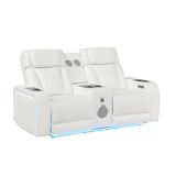 Electra - Power Reclining Set With Power Headrests, Massage And LED Lighting