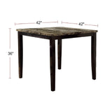 Square Dining Table - Brown