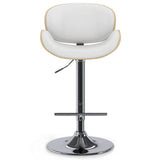 Marana - Handcrafted Bentwood Adjustable Swivel Bar Stool
