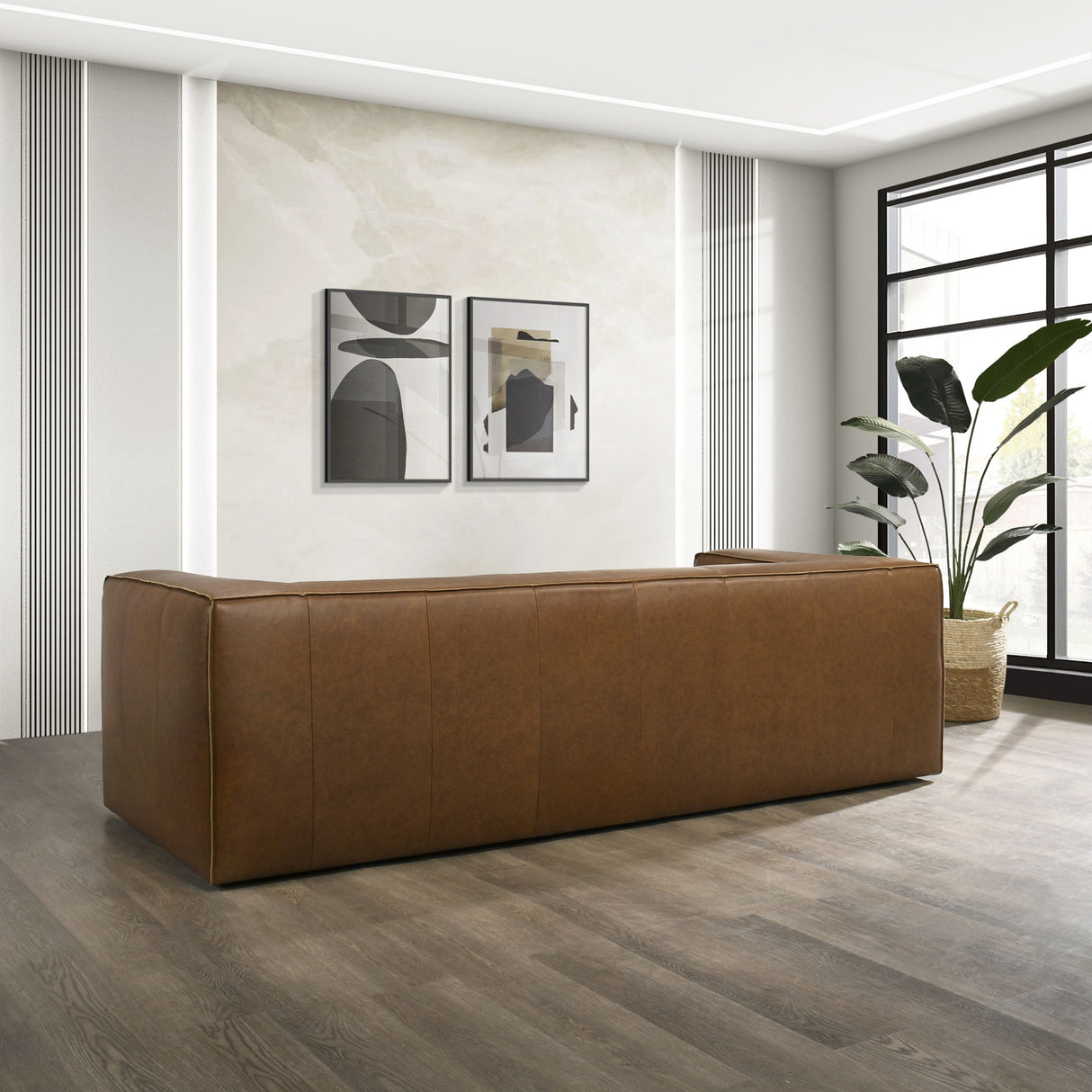 Colton - Sofa With Corner Blocked Frame - Tan