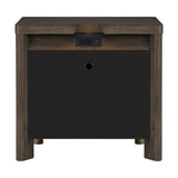 3 Drawer Nightstand With USB - Dark Oak