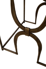 Sandra - End Table - Gray / Bronze
