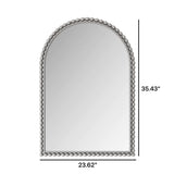 Vintage Iron Art Arch Mirror, Wall Hanging Or Table Display