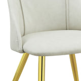 Gaines - Synthetic Leather Side Chair (Set of 2) - White - Chair Sets - Alpine Outlets