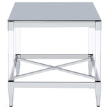 Wallingsford - 2 Piece Square Coffee And End Table Set - Chrome