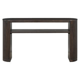 Console Table With Fluted Legs, Open Shelf