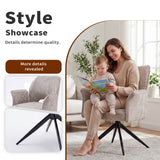 Dining Chair With Soft Cushion And 360° Rotation, Comfortable Armrest For Kitchen (Set of 2) - Gray