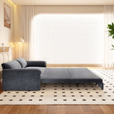 Queen Pull Out Sofa Bed, 3 In 1 Convertible Sleeper Sofa With Side Storage