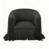 Isle - Swivel Chair With Fringe Accent