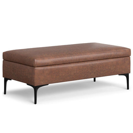 Rebecca - Multifunctional Coffee Table Storage Ottoman With Lift Up Lid - Storage Ottomans - Alpine Outlets
