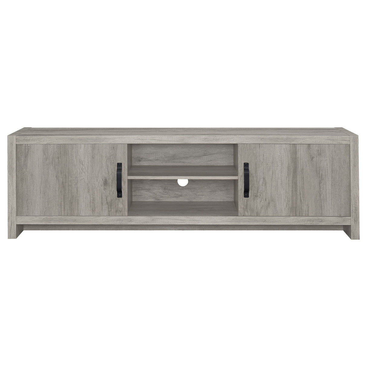 Conifer - TV Stand With Adjustable Shelves - Gray