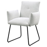 Donica - Upholstered Dining Arm Chair (Set of 2) - Light Gray