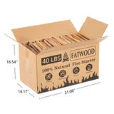 Fatwood Fire Starter Sticks, Oil Rich Kindling For Fireplace