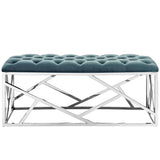 42 Inch Captivating Tufted Velvet Accent Bench - Benches available at Alpine Outlets in Denver