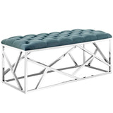42 Inch Captivating Tufted Velvet Accent Bench - Benches available at Alpine Outlets in Denver