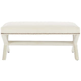 42 Inch Timeless Nailhead Performance Velvet Bench - Benches available at Alpine Outlets in Denver