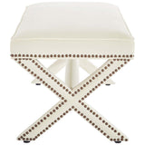 42 Inch Timeless Nailhead Performance Velvet Bench - Benches available at Alpine Outlets in Denver