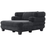 Oversized Chaise Lounge Sofa Bed With Deep Seat And Layered Armrests