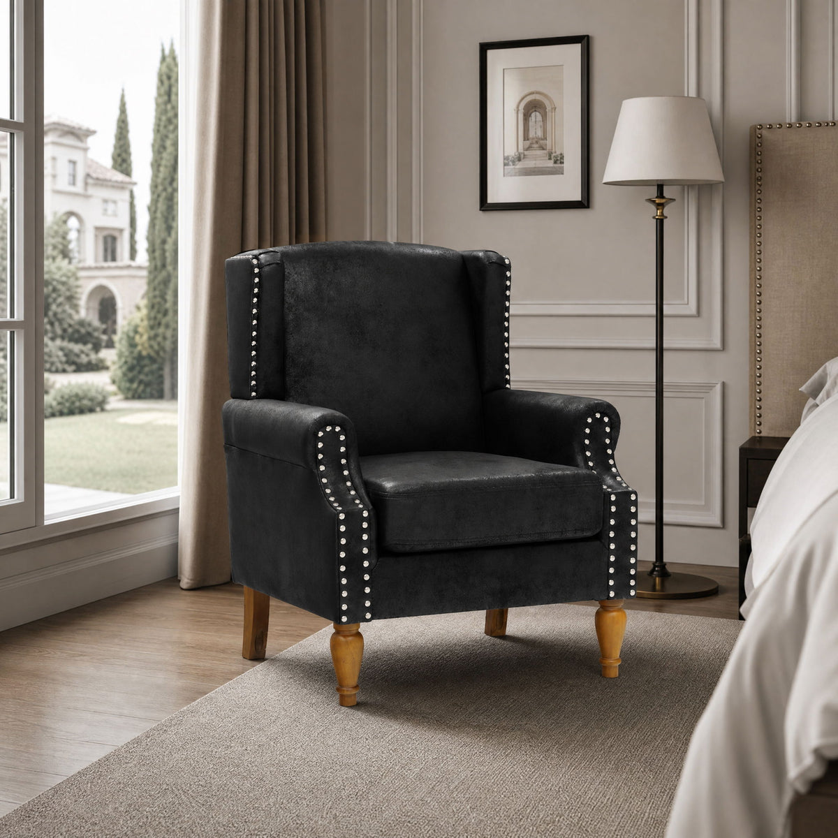 Decorative Chair With Stud Detailing