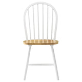 Allison 5-Piece Round Drop Leaf Dining Table Set, White