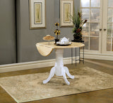 Allison Round 40-Inch Drop Leaf Extension Dining Table