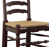 English Country - Ladderback Side Chair (Set of 2) - Dark Brown