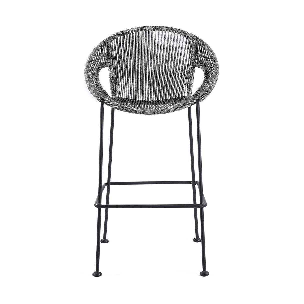 Acapulco - Indoor Outdoor Steel Bar Stool With Rope Set