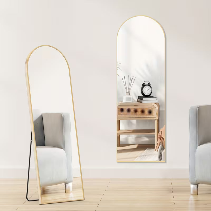 OLIXIS Arched Full Body Mirror with Stand