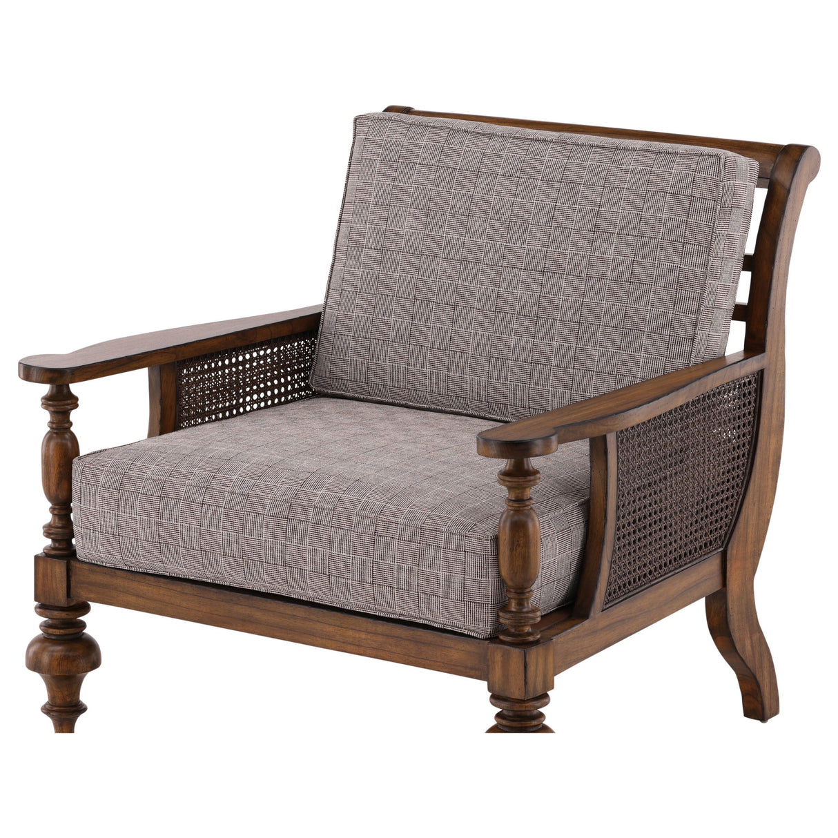 Peterson - Occasional Chair - Dark Brown / Gray