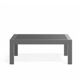 All-Weather Outdoor Coffee Table With Wood-Look Top