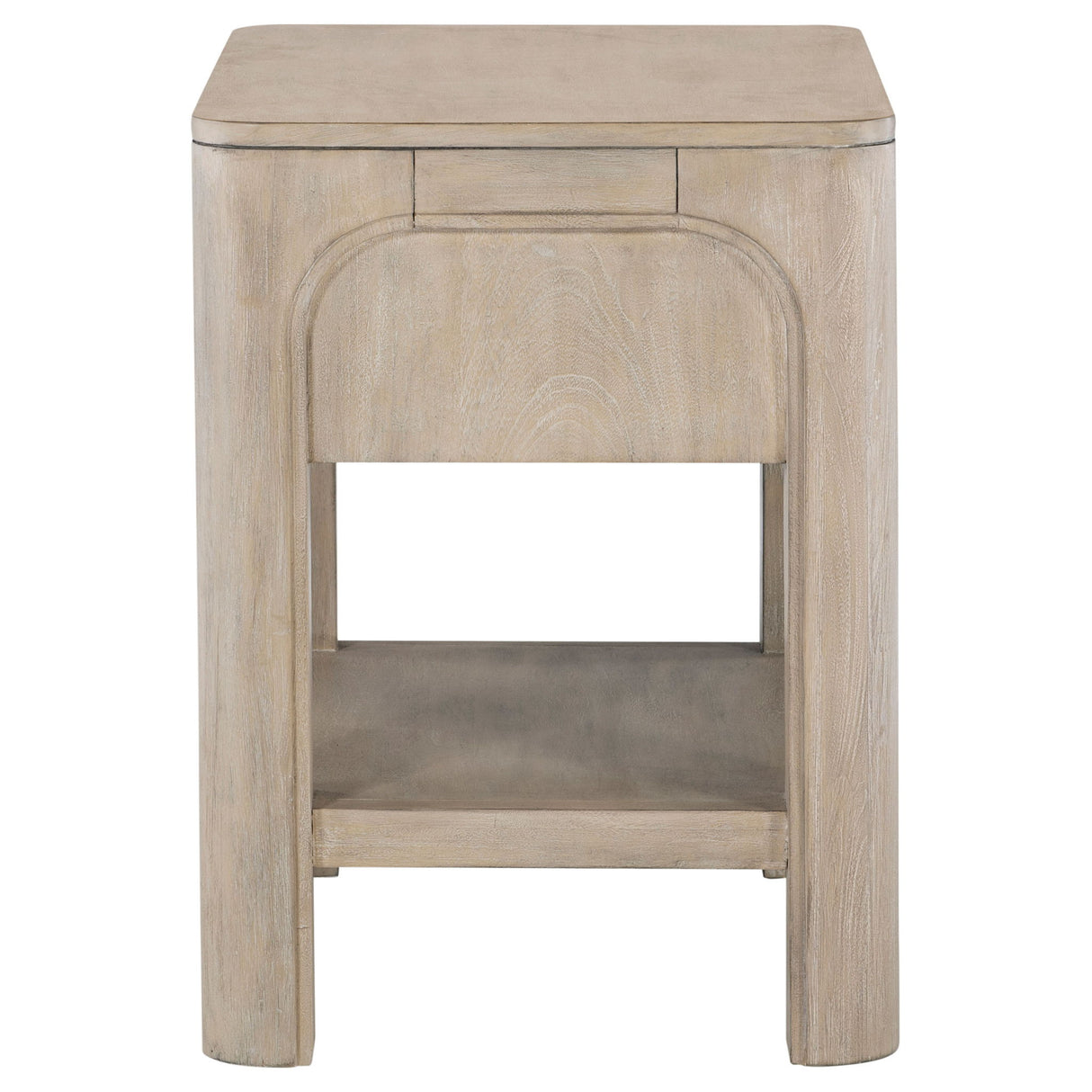 Flores - 1 Drawer Nightstand With Dual USB Ports - Mango Color